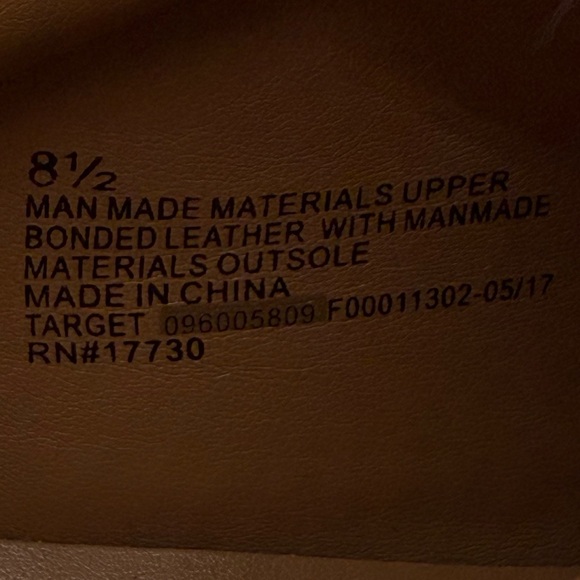 Mossimo Supply Co. Abbie Leather Slip On White Sneakers With Faux Fur Pompom - Picture 9 of 14